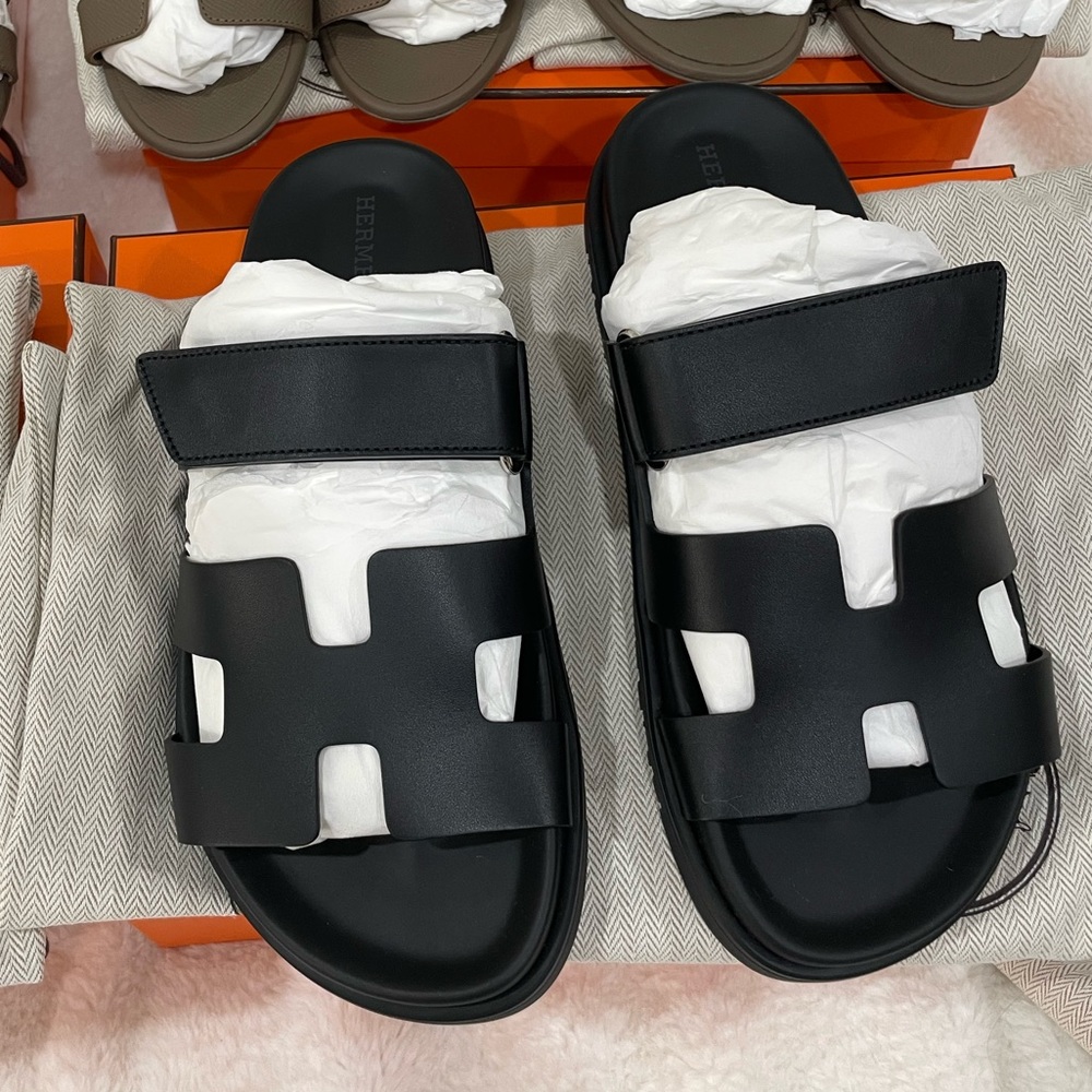 Sold Hermes Chypre Sandal black 36 - Brand new in box